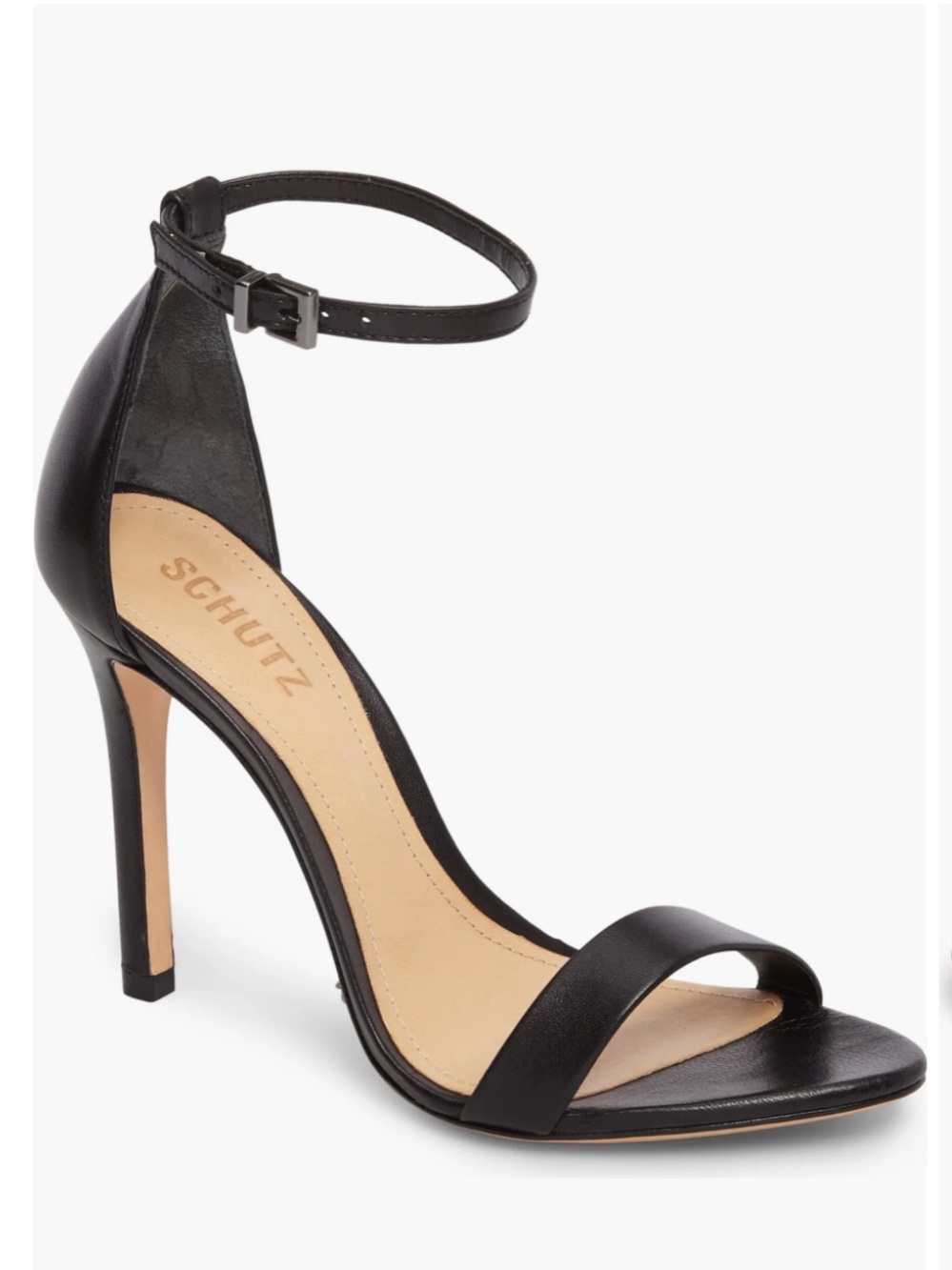 SCHUTZ Black Cadey Lee Strappy Sandal